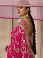 Rani Pink Dola Viscose Silk Saree